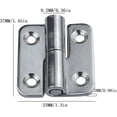 thumbnail image 2 of （Right）6 Removable Hinges 1.5' Small Sliding Joints Left Handed 304 Stainless Steel Removable Door Hinges, 2 of 5