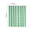 thumbnail image 5 of Efavormart 2 Panels White/Mint Polyester Chevron Design Thermal Insulated Blackout Room Darkening Grommet Top Curtain 52"x96", 5 of 10
