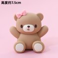 thumbnail image 1 of Adorno de oso rosa y azul para tarta de cumpleaños, muñeco de oso para insertar, decoración para tarta de bebé, niño y niña, primer cumpleaños, revelación de género（Pink Bear-B, 1 of 5