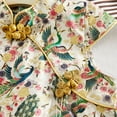thumbnail image 5 of Gyratedream Toddler Kids Baby Girls Classic Floral Peacock Chinese Slim Cheongsam Dress Tradition Qipao, 5 of 9