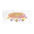 thumbnail image 1 of Eastern Gym Towel, Watercolor Abstract Mandala Design Bohemian Dreamcatcher Print, One-Sided Quick Dry Microfiber for Beach Fitness & Swimming, 60" x 30", Multicolor, by Ambesonne, 1 of 2