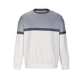 thumbnail image 3 of Hanerdun Men Casual Long Sleeve T-Shirts Male Crew Neck Pullover Tee Tops White Gray M, 3 of 5