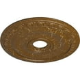 thumbnail image 3 of Ekena Millwork 20"OD x 3 5/8"ID x 1"P Jackson Ceiling Medallion (Fits Canopies up to 5 1/8"), Hand-Painted Smokey Topaz Crackle, 3 of 8