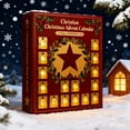 thumbnail image 3 of Uxgjfwu Bethlehem Advent Calendar 24 Days of Christmas with Small Statues and Decorations Religious Holiday Countdown Calendar Gift for Christian Families and Faith, 3 of 4