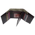 thumbnail image 3 of Marshal Wallet Genuine Leather Tri-fold Men's Wallet, Black, 3 of 30