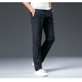 thumbnail image 2 of OmicGot New Arrival Men's Pant Breathable Solid Color Mid Straight Loose Men Trousers Plus Size 42, 2 of 13