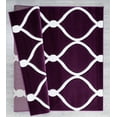 thumbnail image 3 of United Weavers Drachma Freya Modern Trellis Area Rug, Plum, 7'10" x 7'10", 3 of 5