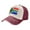 Dark Red, variant on Men Women South African Flag Distressed Twill Cotton Baseball Cap Vintage Adjustable Dad Hat