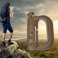 thumbnail image 5 of NIBOLOG Climbing Carabiner Wear-resistant Fine Workmanship High Strength Anti-corrosion High-Hardness Multipurpose Plastic Backpack Shackle Carabiner Hook for Outdoor, 5 of 8