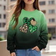 thumbnail image 2 of COM1950s St. Patricks Day, Chandails en Molleton pour Fillettes, T-Shirt à Manches Longues pour Enfants St. Patrick's Day Imprimé Col Rond Chandail en Molleton Top Adapté pour Garçons et Filles Chandails en Molleton à Capuche, 2 of 9