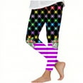 thumbnail image 2 of Abomasnow Christmas Light Leggings for Women Girls Xmas Printed Yoga Pants Santa Holiday Tights Leggings 3-8 Years, 2 of 5