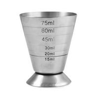 Jigger Stainless, Multi-unit Measured Double Steel Jigger Cocktail by TRUE