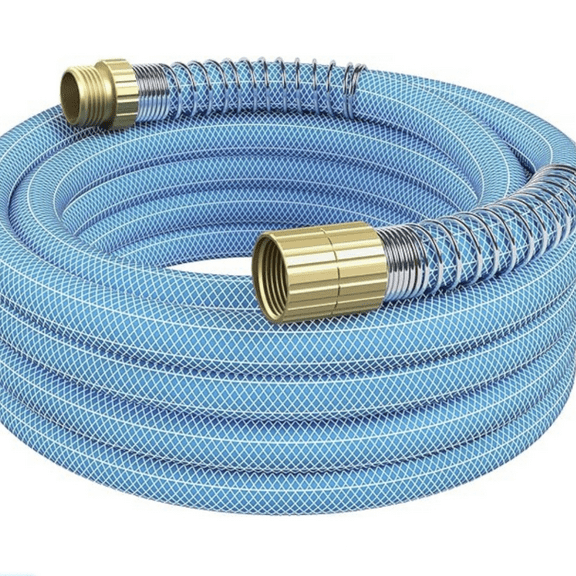 50 ft Heavy Duty Garden Hose, 2-Year Warranty Offered by Manufacturer, Water Hose - 5/8" ID, 450 Psi, Kink Resistance, Solid Brass Fittings