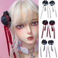 thumbnail image 2 of Stylish Hair Bun Hairpins Ancient Chinese Traditional Charm Hair Accessories For Cartoon Dancers And Cosplay Enthusiasts Red, 2 of 4