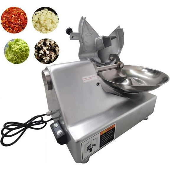 PreAsion 5.5L Meat Vegetable Prep Food Processor Commercial Food Processor Electric Food Chopper 110V