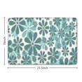 thumbnail image 5 of Teal Daisy Flower Pattern Flannel Non Slip Door Rugs,Washable Door Mats Indoor,Decorative Door Mats,Dirt-Resistant and Absorbent Doormat for Entrance,Bedroom,Kitchen,Bathroom,23.5x16in(60x40cm), 5 of 5
