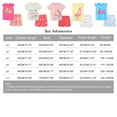 thumbnail image 3 of URMAGIC Baby Girls Little Kid Shark Short Sleeve T-shirts Shorts Cartoon 2PCS Summer Outfits, 3 of 12