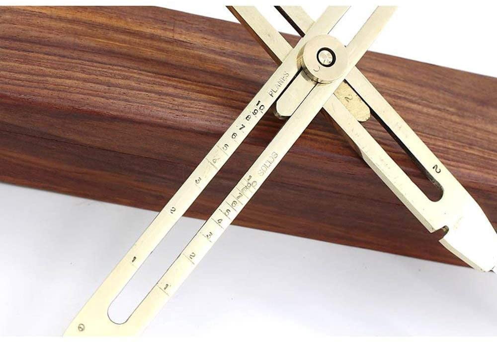 9" Proportional Brass Dividers Compass with Hard Wood Box and Stainless Steel