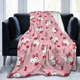 thumbnail image 6 of Hello Kitty Blanket, Super Soft Throw Blanket, Cozy Flannel Blankets For Boys Girls, Warm Blankets For Couch Sofa Bed, 60"X50", 6 of 9