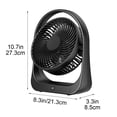 thumbnail image 4 of 5 Speed Strong Wind Desk Fan 8000mAh USB Rechargeable Portable Mini Fan High Power Personal Cooling for Home Office Outdoor by PALIFEUR, 4 of 10