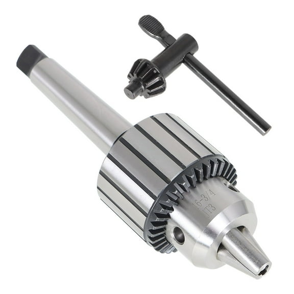 findmall 3/4" Heavy Duty Drill Chuck 3MT Shank in Prime Quality MT3 Drill Chuck Keyed