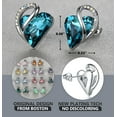 thumbnail image 3 of Leafael December Birthstone Jewelry for Women, Birthday Gifts for Wife, Mom, and Mother, Zircon Blue Stone Earrings, 3 of 6