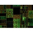 thumbnail image 1 of Ahgly Company Indoor Rectangle Patchwork Green Transitional Area Rugs, 5' x 8', 1 of 4