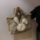 thumbnail image 2 of Bolsa De Felpa Bolso de mano de felpa de invierno lindo conejito para mujeres y niñas (caqui), 2 of 6