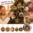 thumbnail image 5 of 6PCS Christmas Ornaments DIY Pearl Diamond Painting Kit, Rhinestone Art, Hemp Rope Included, Holiday Tree Decor, 6 Festive Designs, Pendant Style, 5 of 5