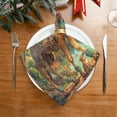 thumbnail image 2 of Satin Native Fab Cotton Dinner Napkin Ornate Camel by Temples Reusable, 2 of 8