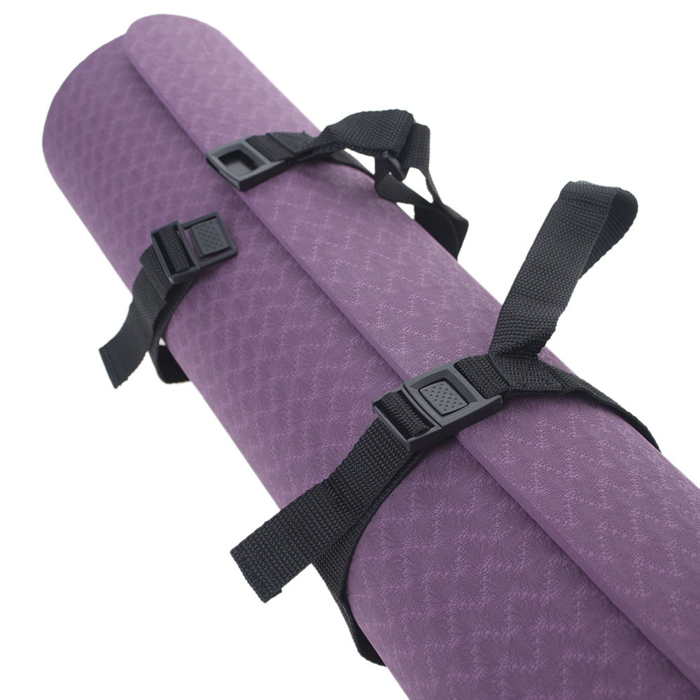 WO_ EG_ Adjustable Yoga Mat Elastic Belt Holder Crossbody Strap Shoulder Carrier 
