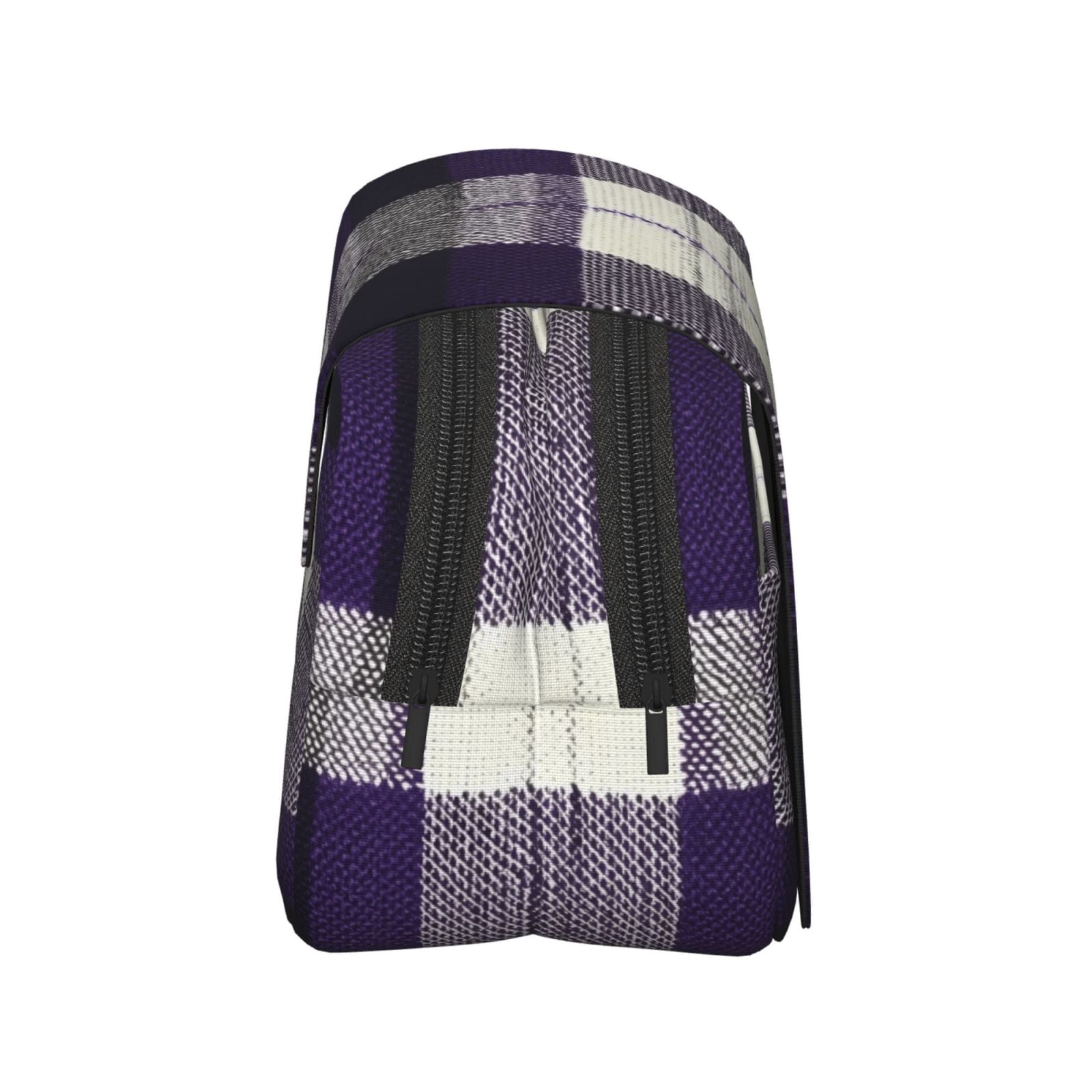 Large-Capacity Flip-Top Double-Layer Pencil Case, Multi-Functional Pocket Pen Case, Durable Stationery Organizer Purple Buffalo Plaid Check Tartan Scotland_2