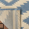 thumbnail image 5 of SAFAVIEH Beach House Vasiliki Geometric Indoor/Outdoor Area Rug, Cream/Blue, 2'2" x 4', 5 of 6