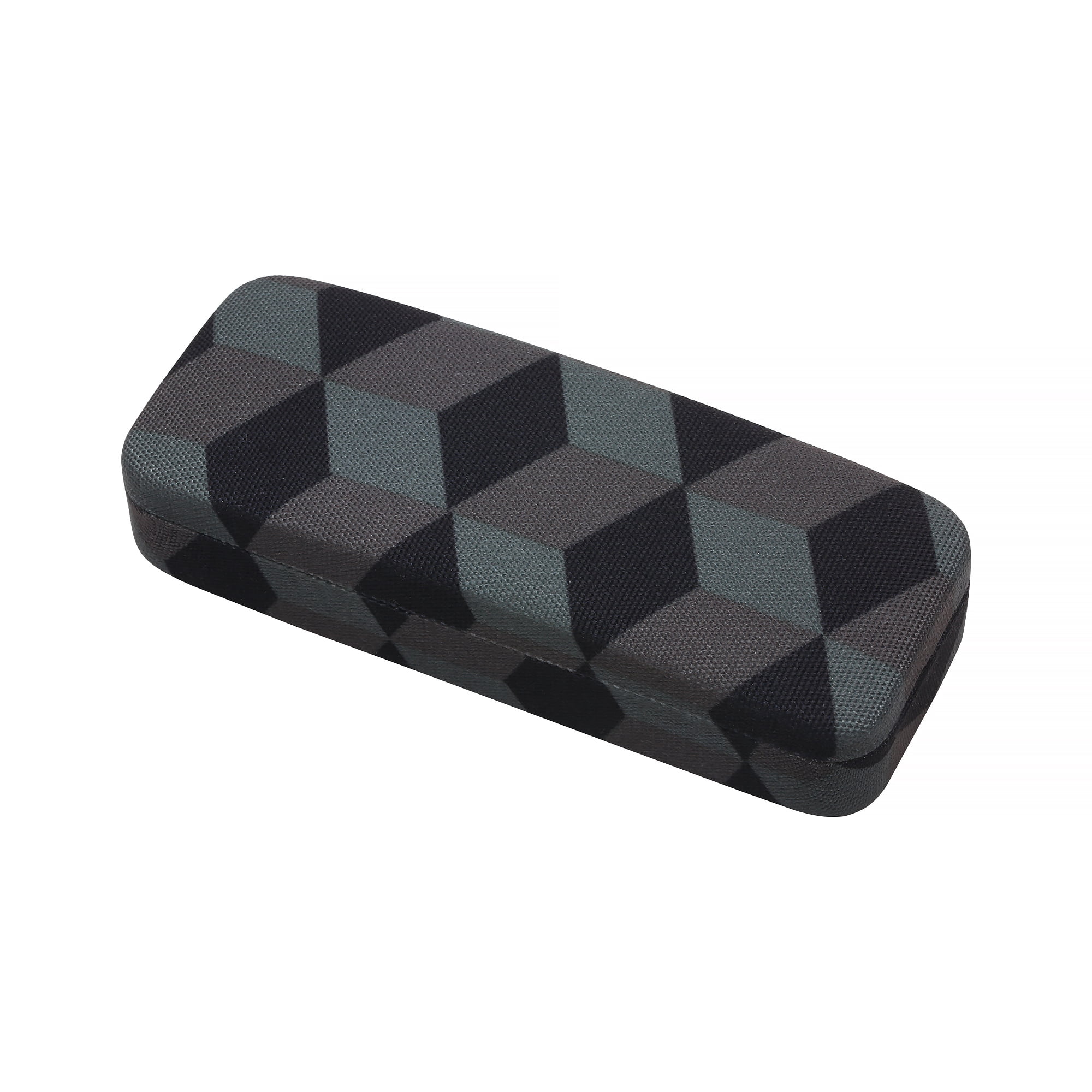(2 pack) M+ Unisex Portable Geometric Hardshell Case for Eyewear Protection