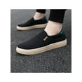 thumbnail image 6 of MAWCLOS Mens Loafers Slip On Sneakers Low Top Flats Men's Canvas Shoe Work Comfortable Round Toe Walking Shoes Black 9.5, 6 of 8