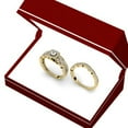 thumbnail image 6 of Dazzlingrock Collection 0.45 Carat (ctw) 10K Round Diamond Ladies Bridal Halo Engagement Ring Set 1/2 CT, Yellow Gold, Size 9.5, 6 of 12