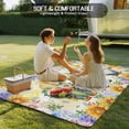 thumbnail image 4 of Yellow Sunflowers Outdoor Rug for Patio/Deck/Porch, Non-Slip Large Area Rug 4 x 6 Ft, Spring Gnomes Hydrangea Daisy Plants Indoor Outdoor Rugs Washable Area Rugs, Reversible Camping Rug Carpet Runner, 4 of 8