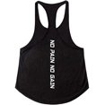 thumbnail image 3 of Men Pure Color Fitness Cotton Vest Bodybuilding Stringer Gym Tank Tops M-XXL, 3 of 3