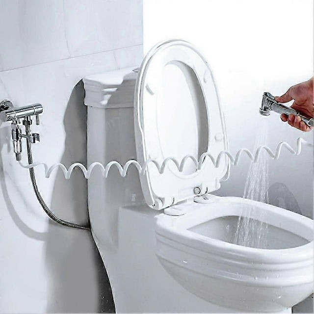 ABS Spring Flexible Shower Hose for Water Plumbing Toilet Bidet Sprayer Gun Bathroom