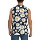 thumbnail image 4 of Balery Daisy Floral Camisetas sin mangas para hombre, absorbe la humedad y protege contra el mal olor.-XX-Large, 4 of 7