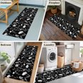 thumbnail image 5 of Black Wildflowers Runner Rug 2x6 FT,Non Slip Hallway Rugs,Farmhouse Floral Botanical Leaves Washable Soft Floor Carpet Throw Runner Carpet Long Rug for Entryway Kitchen Bedside Sliding Door, 5 of 8