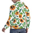 thumbnail image 3 of Hoodies for Men - Papaya palm leaves Long Sleeve Comfrt Men'S Fashion Hoodies & Sweatshirts, Sweatshirts for Men Hoodies Pullover Clothing Clothes with Pouch, 3 of 7