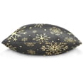 thumbnail image 2 of GZHJMY Gold Snowflake Throw Pillow Cover 16 x 16 Inch, Soft Square Cushion Case for Couch Sofa Bedroom Car Farmhouse Home Decor Home Decor, 2 of 7