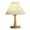 White-A, variant on LSLJS Pleated Table Lamp, Modern Bedside Nightstand Lamp with Umbellate Flaxen Fabric Shade and Wooden Base Infinitely Dimmable Adjustable LED Night Lights for Bedroom Living Room Office Bulb Included