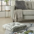 thumbnail image 3 of 24" Grey Silky Soft Velvet Throw Pillow, 3 of 4