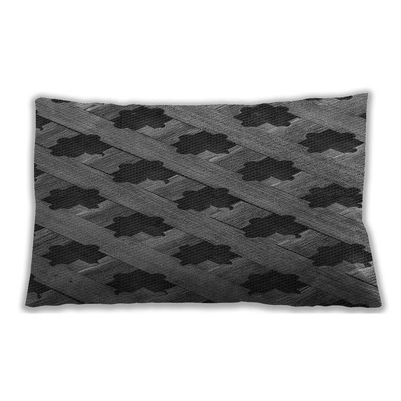 Ahgly Company Outdoor Rectangular Contemporary Lumbar Throw Pillow, 13 inch by 19 inch