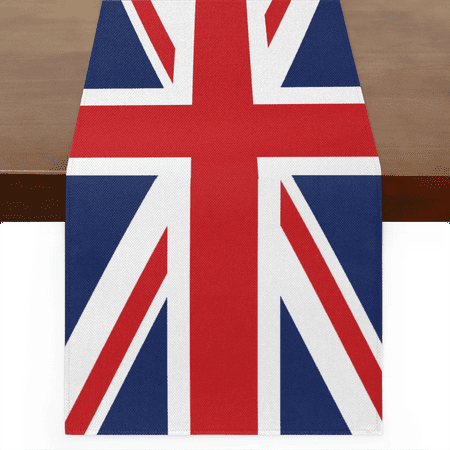 

Qzaxky Table Runner Boho Table Runner Britain Uk England Flag Bohemian Boho Outdoor Table Runner Decoration for Indoor Outdoor Home Dinner Party Wedding Decor 13 x 72 Inch