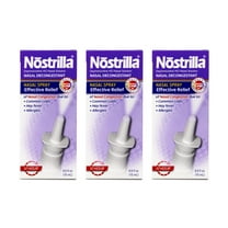 Nostrilla 12 Hour Nasal Decongestant Spray - 0.5 Oz, 3 Pack