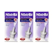 Nostrilla Nasal Decongestant Original Fast Relief 0.50 oz (Pack of 3)