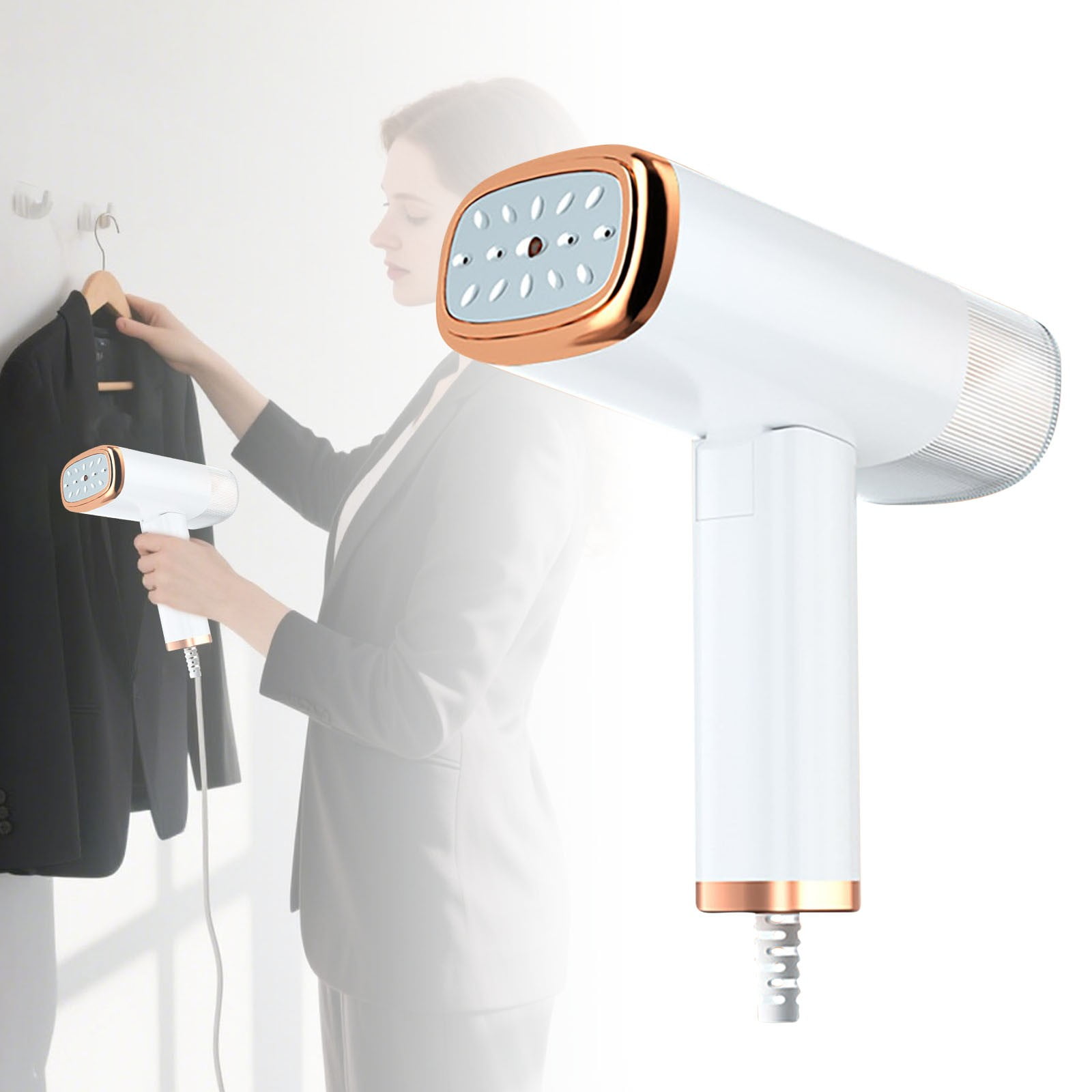 Portable Handheld Garment Steamer - 20-Second Fast Heating Remover with 120ml Tank - Foldable Travel Steamer for Clothes, Home & Suitcase Use - 1000W Powerful Steam